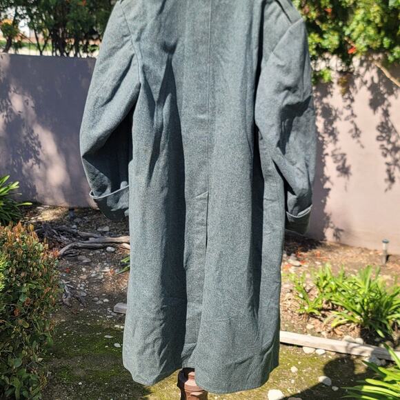 Vtg Swiss Army Military Wool Overcoat - Picture 4 of 10